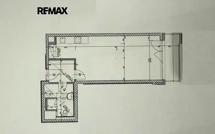 Pronájem bytu 1+kk, Praha - Hloubětín, Poděbradská, 45 m2