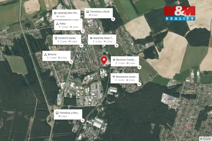 Pronájem bytu 1+kk, Třemošná, Školní, 32 m2