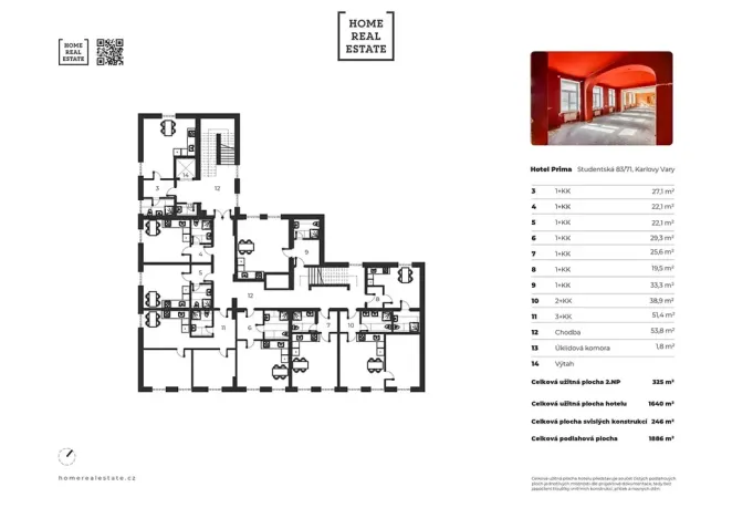 Prodej vícegeneračního domu, Karlovy Vary, Studentská, 1886 m2