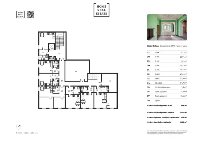 Prodej činžovního domu, Karlovy Vary, Studentská, 1886 m2