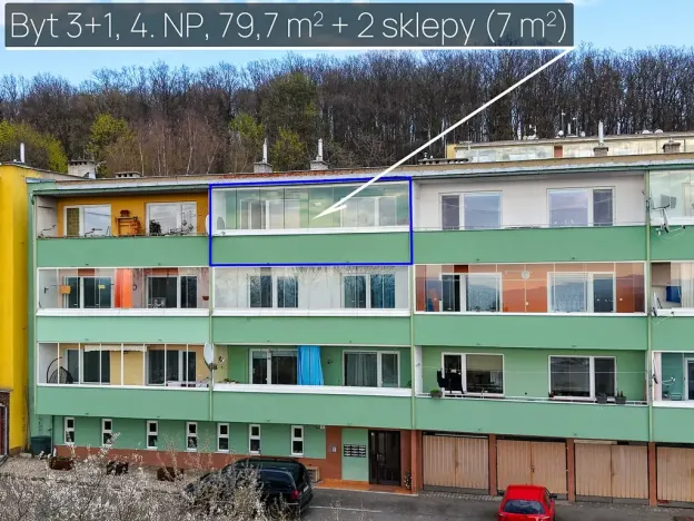 Prodej bytu 3+1, Šternberk, Na Vyhlídce, 71 m2