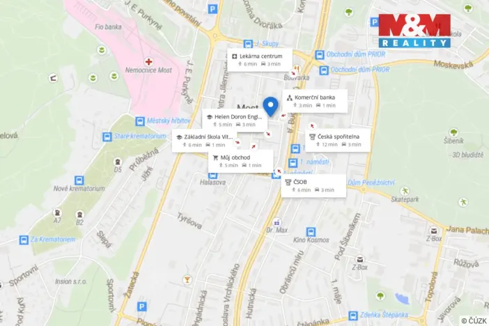 Prodej bytu 3+1, Most, M. G. Dobnera, 63 m2