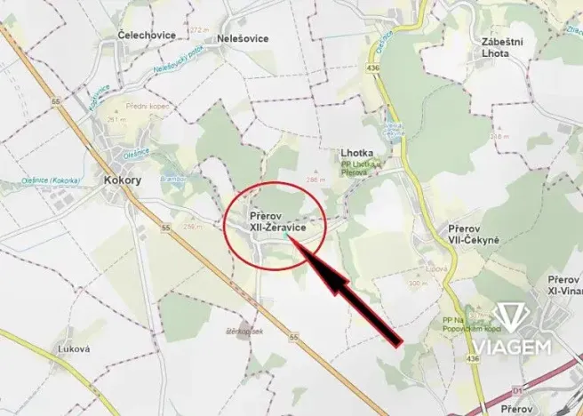 Prodej podílu pole, Přerov, 957 m2