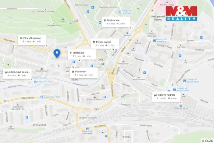 Pronájem bytu 2+kk, Kralupy nad Vltavou, Přemyslova, 50 m2