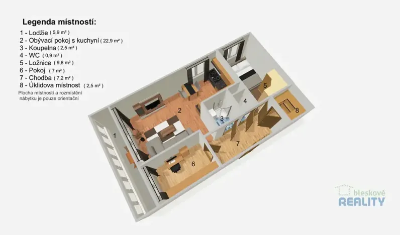 Pronájem bytu 3+1, Brandýs nad Labem-Stará Boleslav, Vrbová, 61 m2