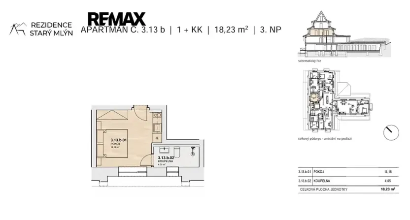 Prodej bytu 1+kk, Rokytnice nad Jizerou, 18 m2