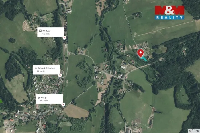 Prodej komerčního pozemku, Višňová - Předlánce, 1998 m2