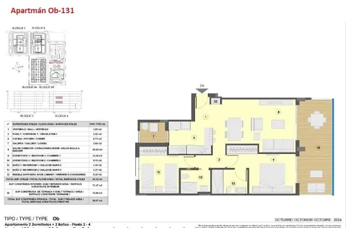 Prodej bytu 3+kk, El Puig de Santa Maria, Španělsko, 64 m2