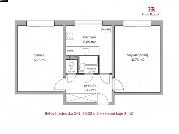 Prodej bytu 2+1, Praha - Malešice, Ovčárská, 52 m2