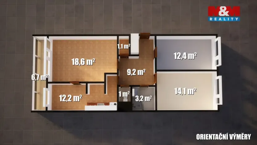 Prodej bytu 3+1, Praha - Chodov, Láskova, 74 m2