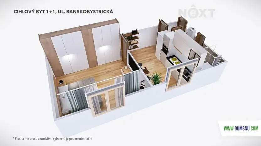 Prodej bytu 1+1, Šumperk, Banskobystrická, 38 m2