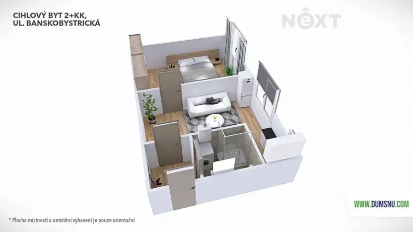 Prodej bytu 2+kk, Šumperk, Banskobystrická, 40 m2