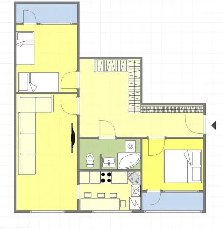 Prodej bytu 3+1, Kutná Hora, 17. listopadu, 71 m2