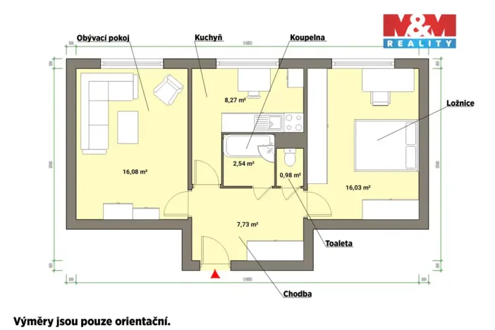 Prodej bytu 2+1, Mariánské Lázně - Úšovice, Podhorská, 52 m2