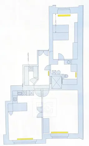 Pronájem bytu 3+kk, Praha - Libeň, Sokolovská, 95 m2