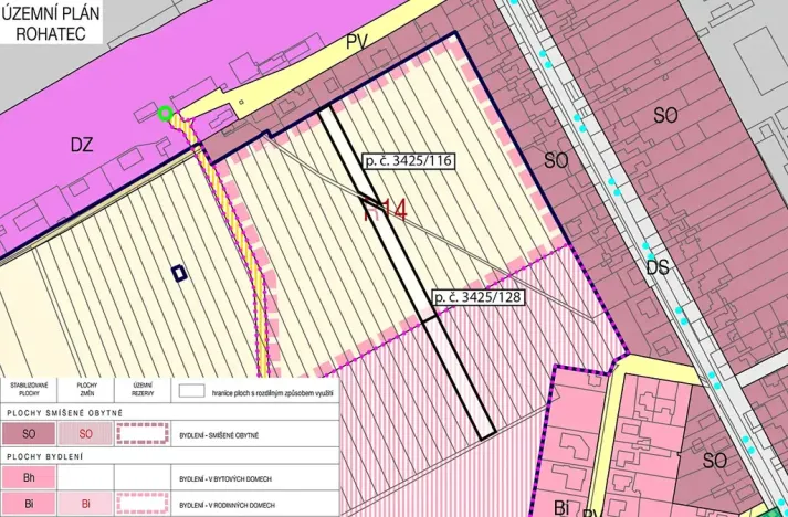 Prodej podílu pozemku pro bydlení, Rohatec, 2064 m2