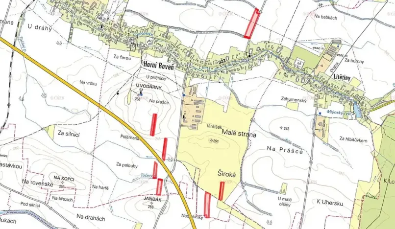 Prodej pole, Dolní Roveň, 39803 m2