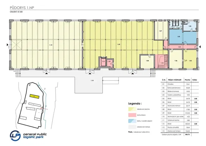 Pronájem skladu, Ostrov, 130 m2