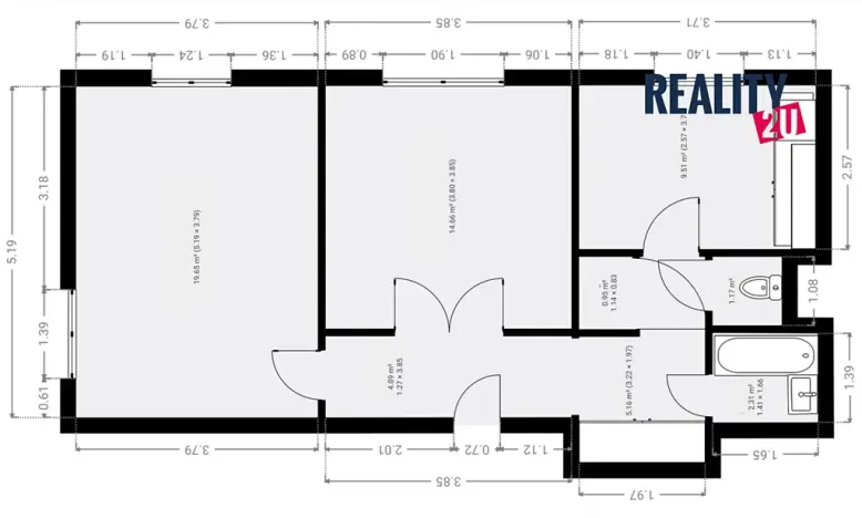 Prodej bytu 2+1, Brno, Fišova, 61 m2