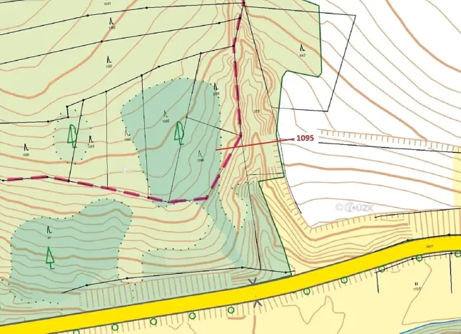 Dražba lesa, Mladoňovice, 1427 m2