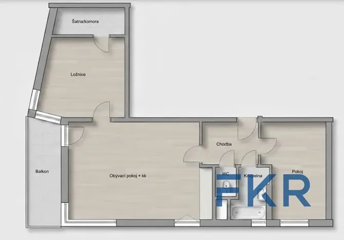 Pronájem bytu 3+kk, Praha - Střížkov, Makedonská, 74 m2