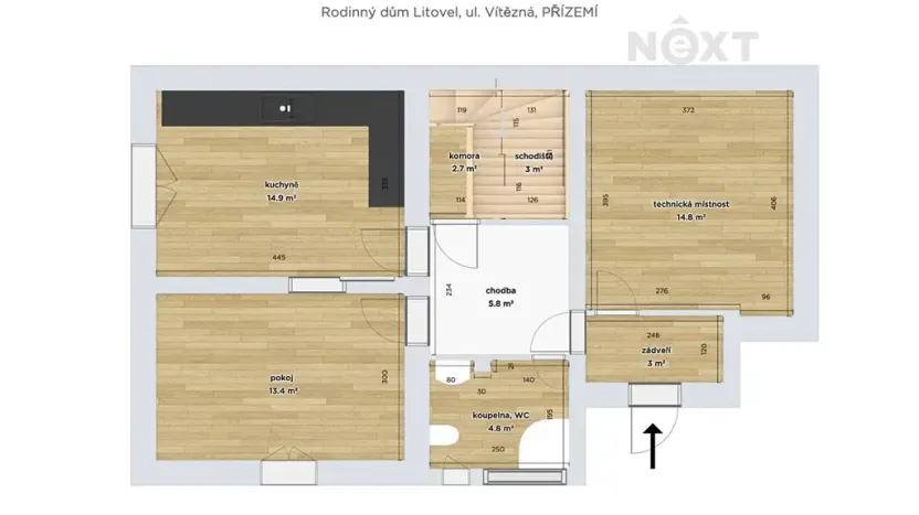 Prodej rodinného domu, Litovel, Vítězná, 125 m2