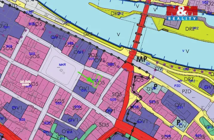 Pronájem bytu 2+kk, Kolín - Kolín I, Husova, 35 m2