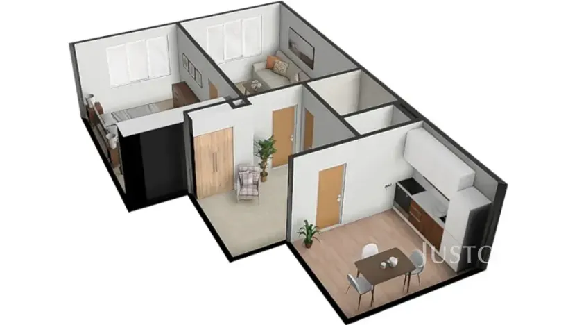 Prodej bytu 2+1, Písek, Šafaříkova, 52 m2