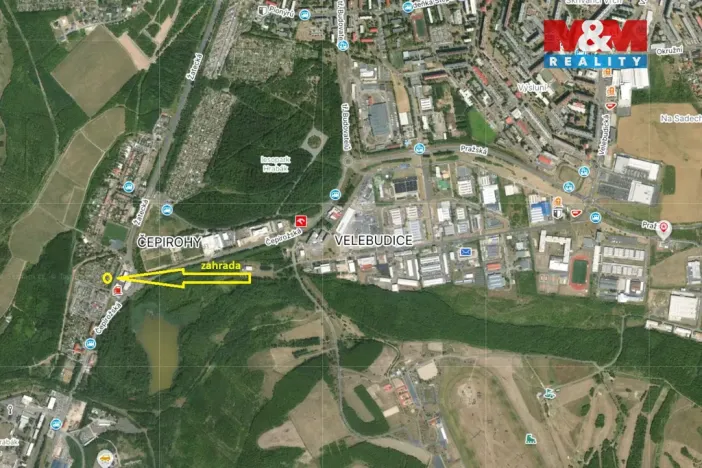 Prodej zahrady, Most - Čepirohy, 356 m2