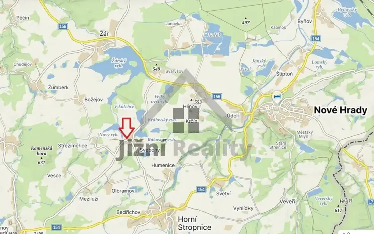 Prodej pozemku pro bydlení, Horní Stropnice, 1350 m2