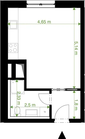 Prodej bytu 1+kk, Rychnov nad Kněžnou, Javornická, 33 m2
