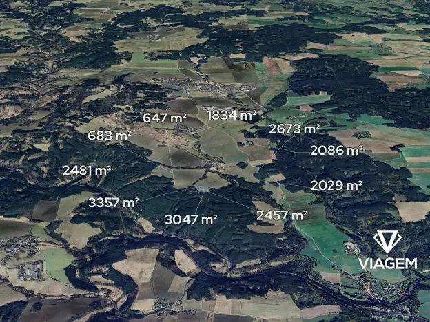 Prodej podílu pole, Černošín, 1419 m2