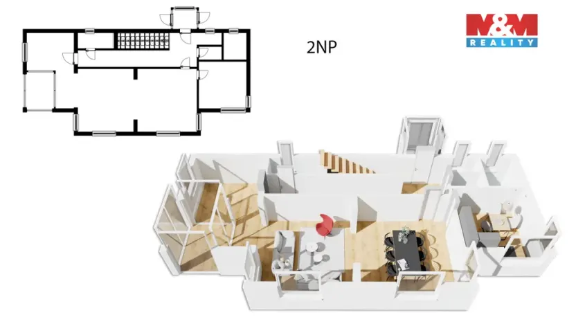 Prodej činžovního domu, Mnichovice - Božkov, Nad rybníkem, 312 m2