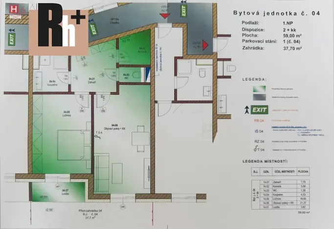 Prodej bytu 2+kk, Ostrava, 59 m2