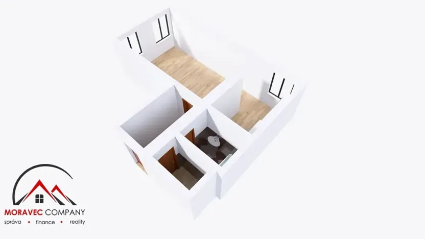 Pronájem bytu 1+1, Ostrava, Křišťanova, 44 m2