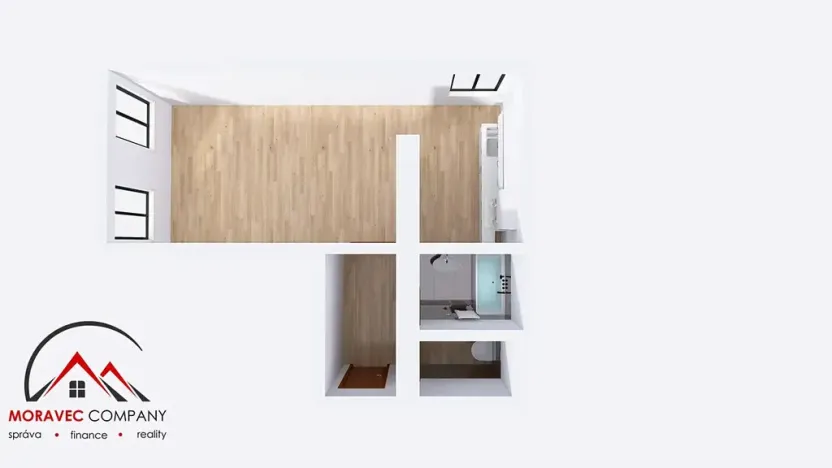 Pronájem bytu 1+1, Ostrava, Křišťanova, 44 m2