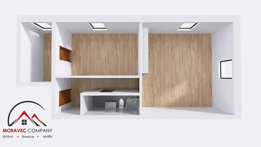 Pronájem bytu 3+kk, Ostrava, Československé armády, 74 m2