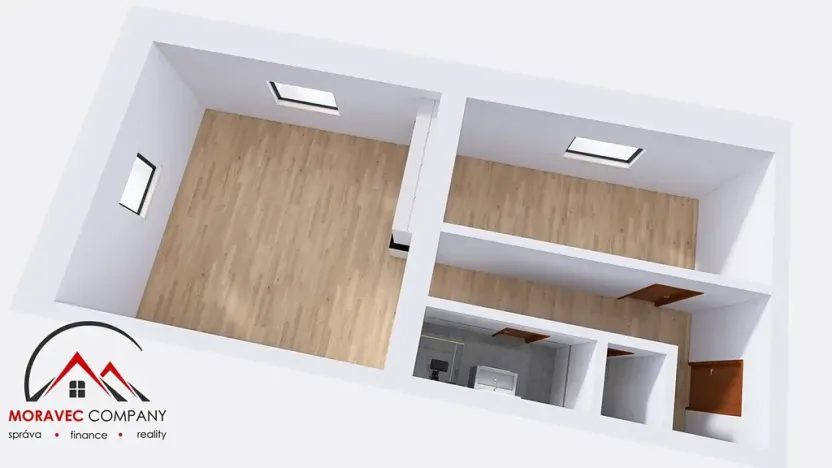 Pronájem bytu 2+kk, Ostrava, Československé armády, 55 m2