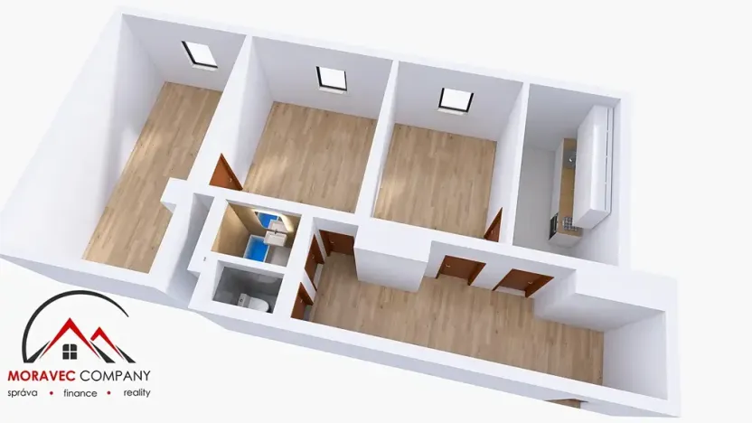 Pronájem bytu 3+1, Český Těšín, Smetanova, 81 m2