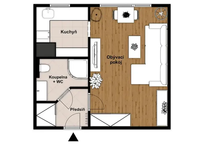 Prodej bytu 1+kk, Praha - Háje, Hekrova, 30 m2