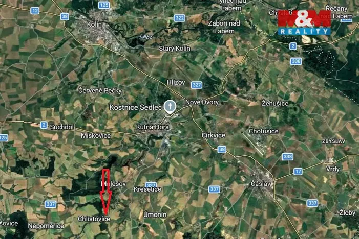 Prodej pozemku pro bydlení, Chlístovice, 1000 m2