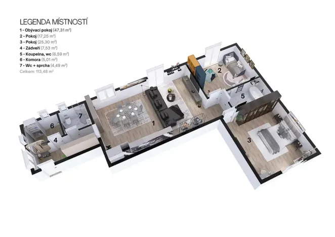 Prodej bytu 3+kk, Ostrava, Na Jánské, 113 m2