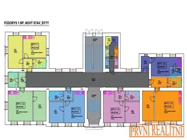 Prodej bytu 2+kk, Bystřice pod Hostýnem, Schwaigrovo nám., 48 m2