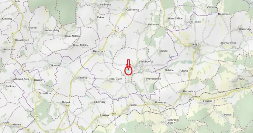 Prodej podílu pole, Všechovice, 1466 m2