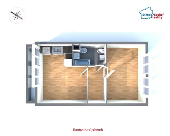 Prodej bytu 3+kk, Praha - Prosek, Veltruská, 57 m2