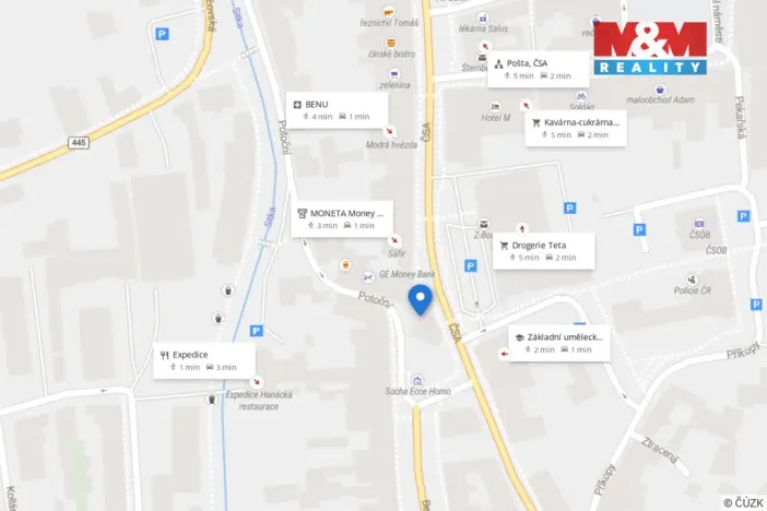 Pronájem bytu 1+1, Šternberk, ČSA, 54 m2