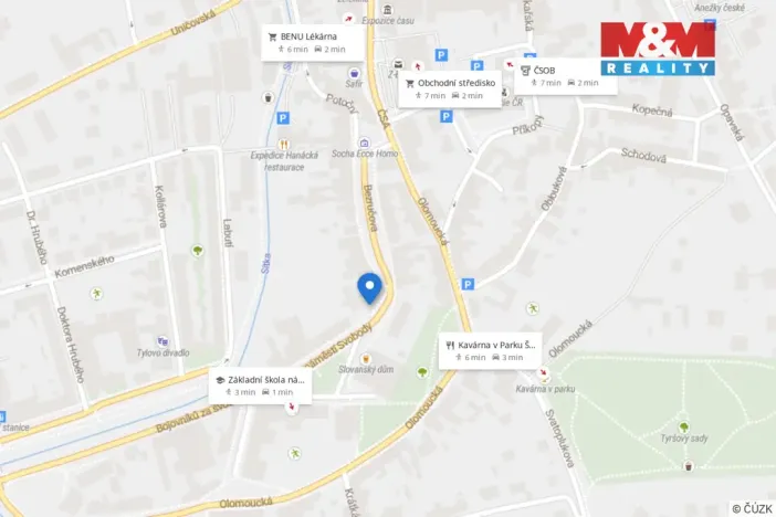 Pronájem bytu 2+1, Šternberk, náměstí Svobody, 81 m2