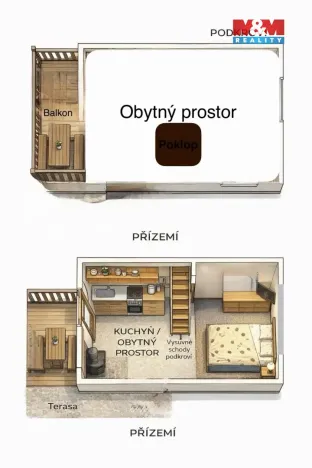 Prodej chaty, Chbany - Vikletice, 30 m2