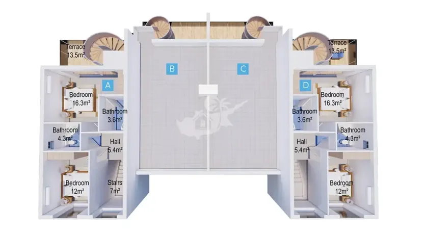 Prodej vily, Trikomo, Kypr, 127 m2