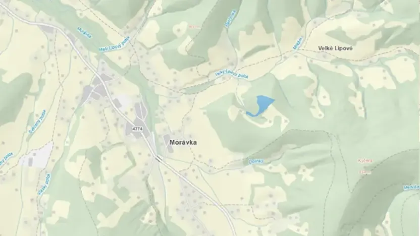 Dražba lesa, Morávka, 57384 m2